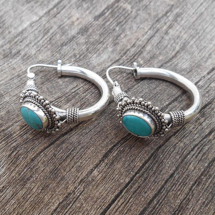 Chic™ | Retro Turquoise Earrings by Harrison & James - earrings product image 1