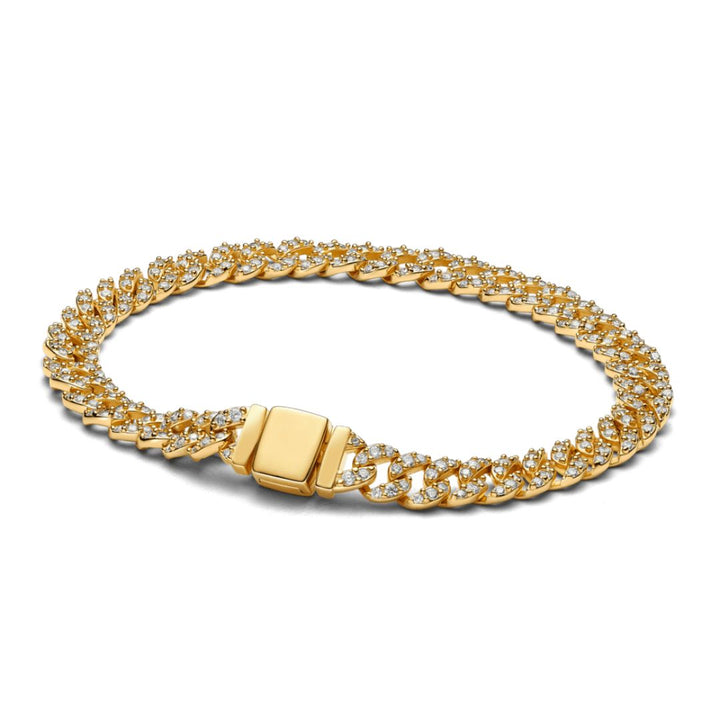 Pave Cuban Bracelet | Gold by Harrison & James - bracelet product image 1