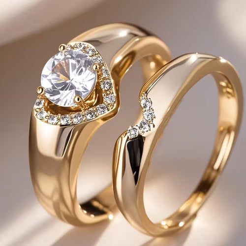Heart Halo Duo Ring by Harrison & James - ring product image 1