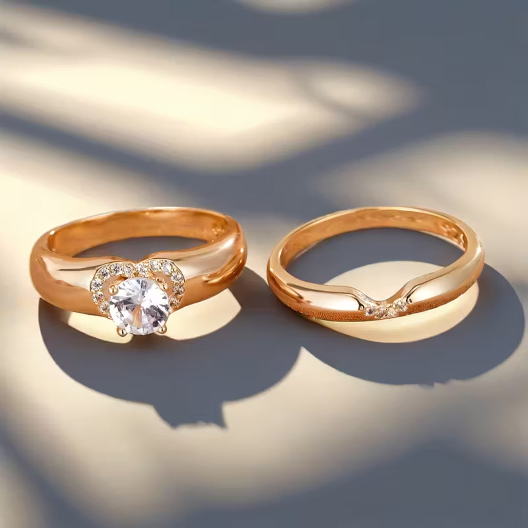 Heart Halo Duo Ring by Harrison & James - ring product image 2