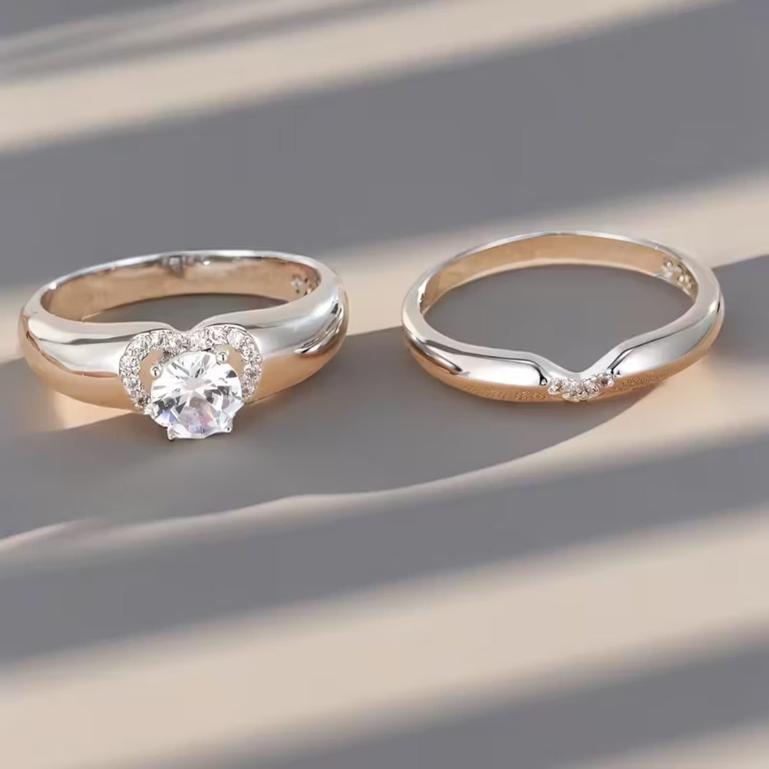 Heart Halo Duo Ring by Harrison & James - ring product image 3