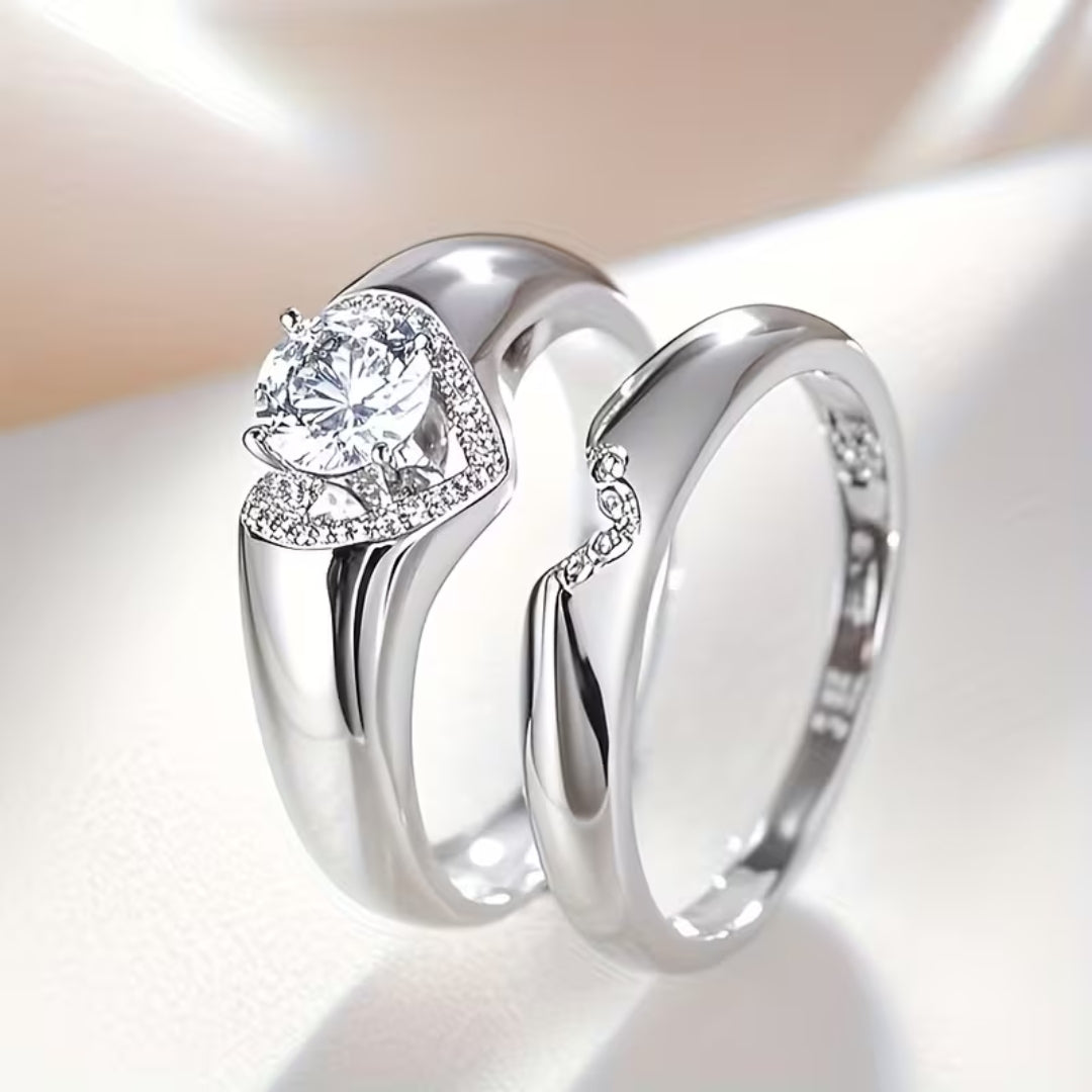 Heart Halo Duo Ring by Harrison & James - ring product image 4