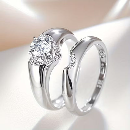 Heart Halo Duo Ring by Harrison & James - ring product image 4
