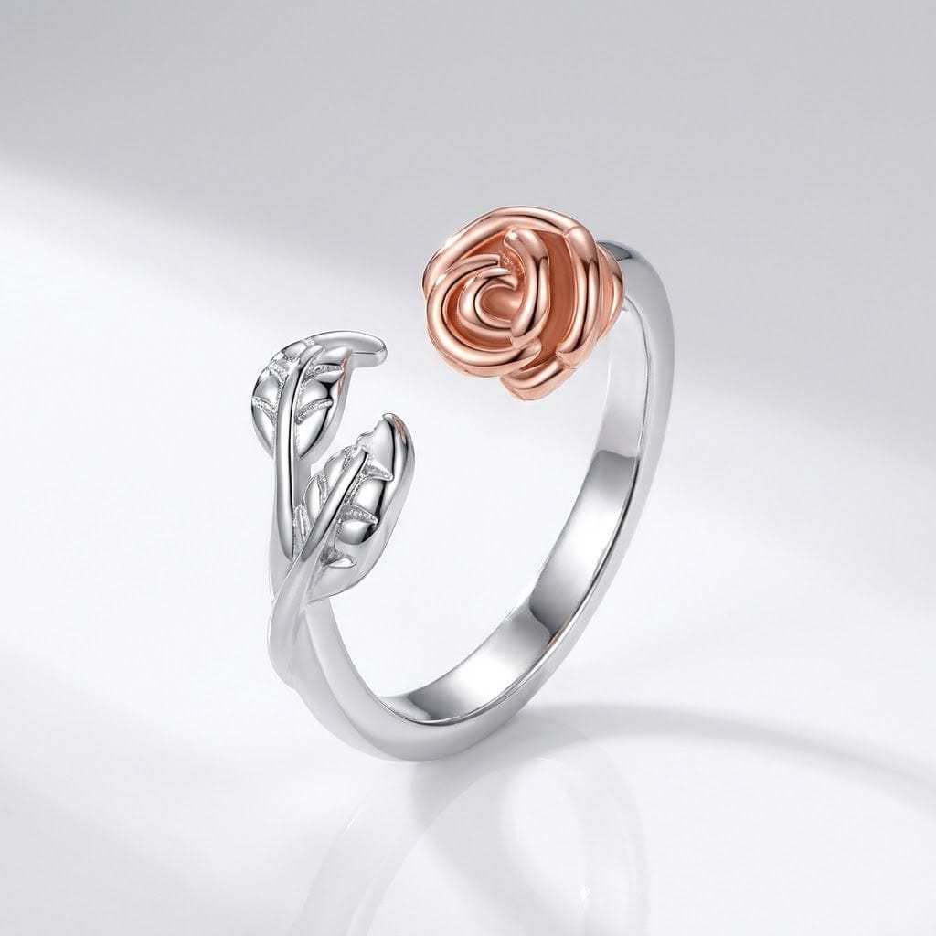 ROSE & THORN SILVER RING - (ADJUSTABLE) by Harrison & James - ring product image 1