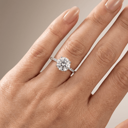 CLASSIC ROUND ZIRCONIA SILVER RING by Harrison & James - ring product image 2