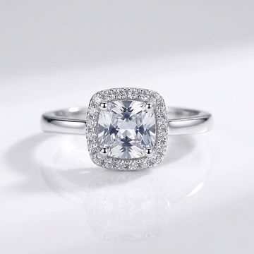 ZIRCONIA SILVER HALO RING by Harrison & James - ring product image 1
