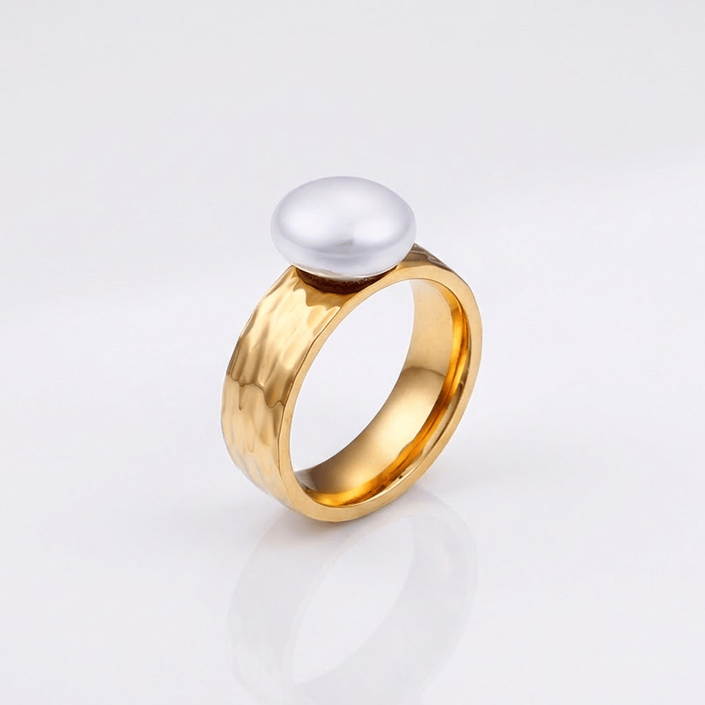 GOLD PEARL VINTAGE RING by Harrison & James - ring product image 1