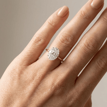 OVAL DIAMOND SOLITAIRE RING by Harrison & James - ring product image 2