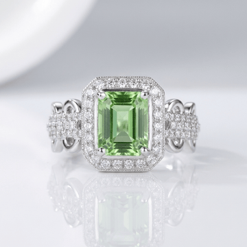 EMERALD HALO RING by Harrison & James - ring product image 1