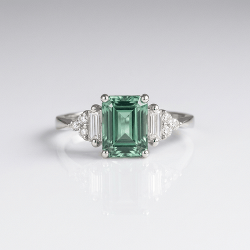SILVER DIAMOND TRIO RING by Harrison & James - ring product image 1