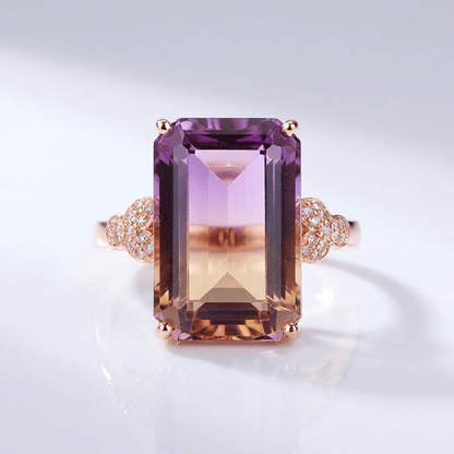 ROSE GOLD AMETRINE RING by Harrison & James - ring product image 1
