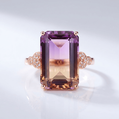 ROSE GOLD AMETRINE RING by Harrison & James - ring product image 1