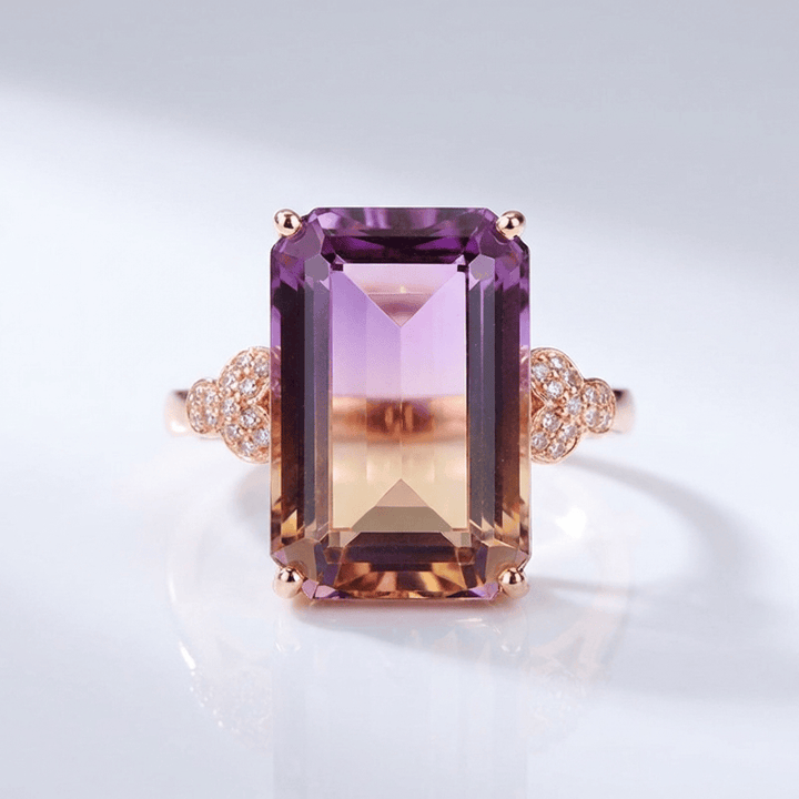 ROSE GOLD AMETRINE RING by Harrison & James - ring product image 1