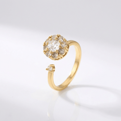 DIAMOND CLUSTER RING - (ADJUSTABLE) by Harrison & James - ring product image 3