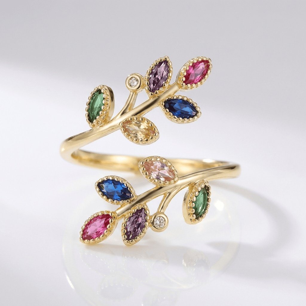 GOLD LEAF WRAP RING - (ADJUSTABLE) by Harrison & James - ring product image 1