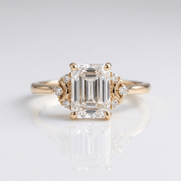 SILVER BAGUETTE DIAMOND RING by Harrison & James - ring product image 1