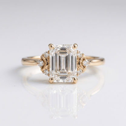 SILVER BAGUETTE DIAMOND RING by Harrison & James - ring product image 1
