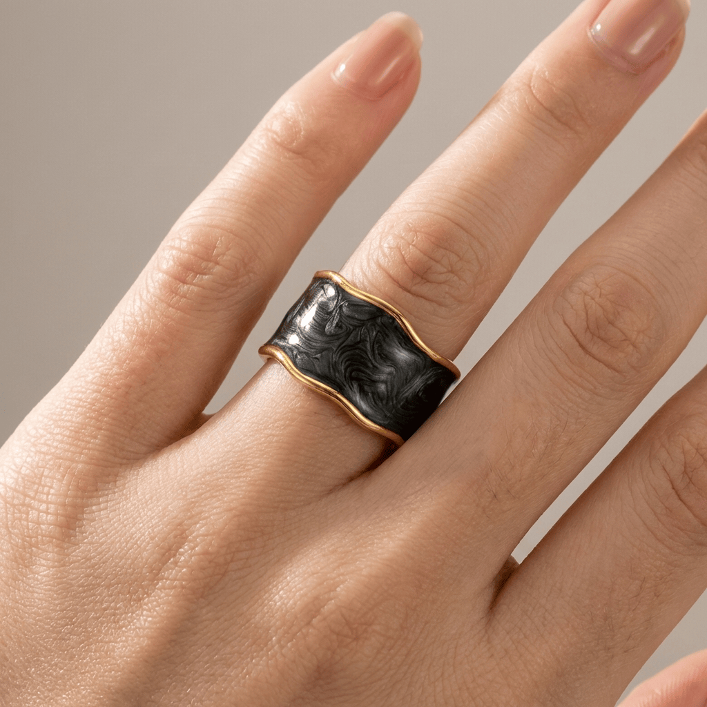HANDMADE ART VINTAGE RING - (ADJUSTABLE) by Harrison & James - ring product image 4