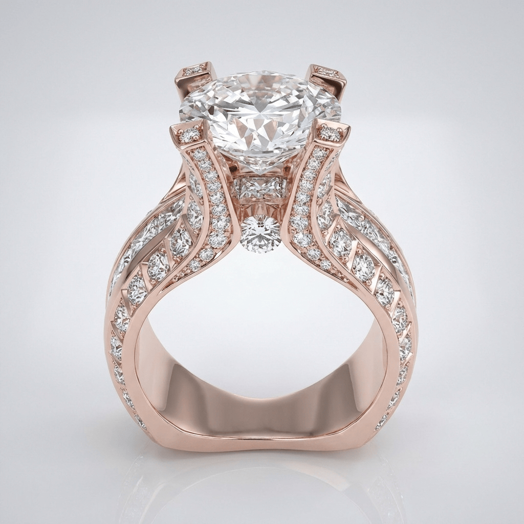 SILVER DIAMOND GLAMOUR RING by Harrison & James - ring product image 3
