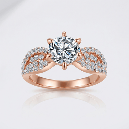 ROSE GOLD DIAMOND LEGACY RING by Harrison & James - ring product image 1