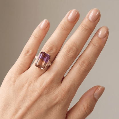 ROSE GOLD AMETRINE RING by Harrison & James - ring product image 2