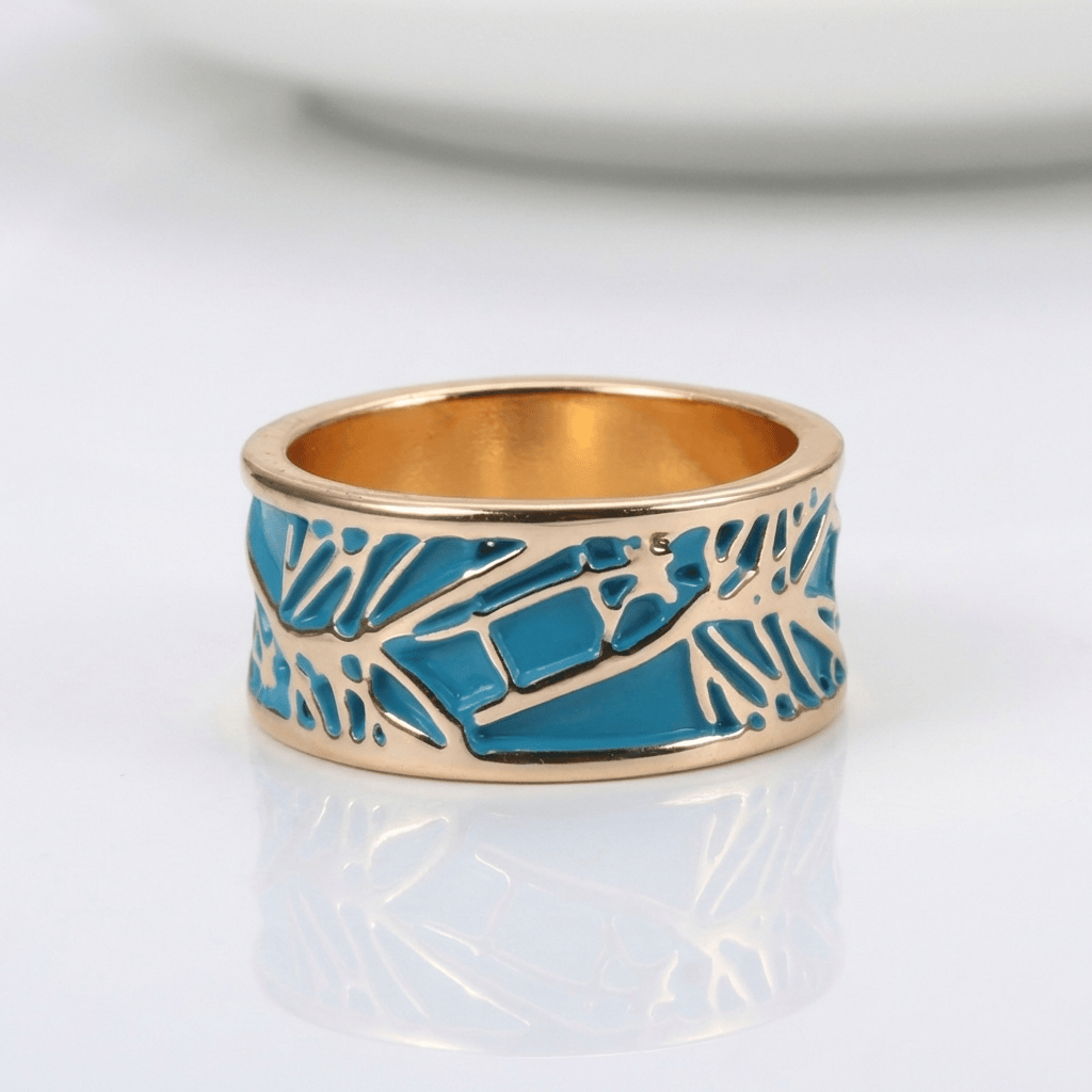 ROSE GOLD TURQUOISE MYSTICAL RING by Harrison & James - ring product image 1