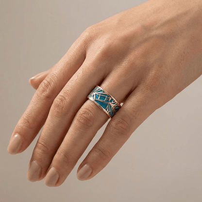 ROSE GOLD TURQUOISE MYSTICAL RING by Harrison & James - ring product image 2