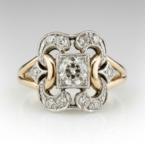 DIAMOND RETRO SCULPTURAL RING by Harrison & James - ring product image 1
