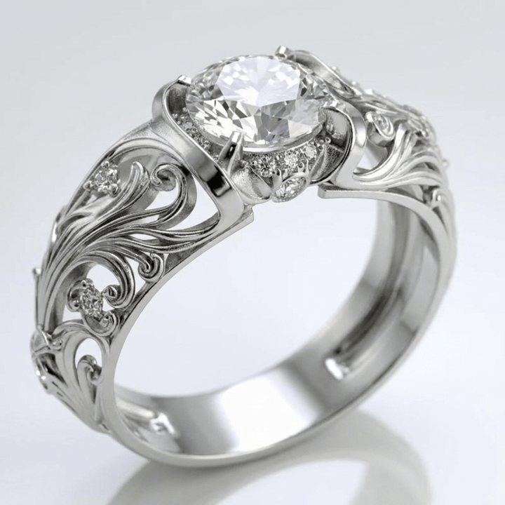 SILVER VINTAGE ELEGANCE RING by Harrison & James - ring product image 1