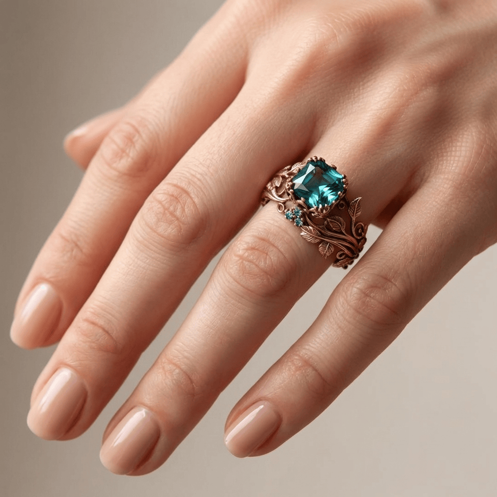 ROSE GOLD ENCHANTED FOREST RING by Harrison & James - ring product image 2