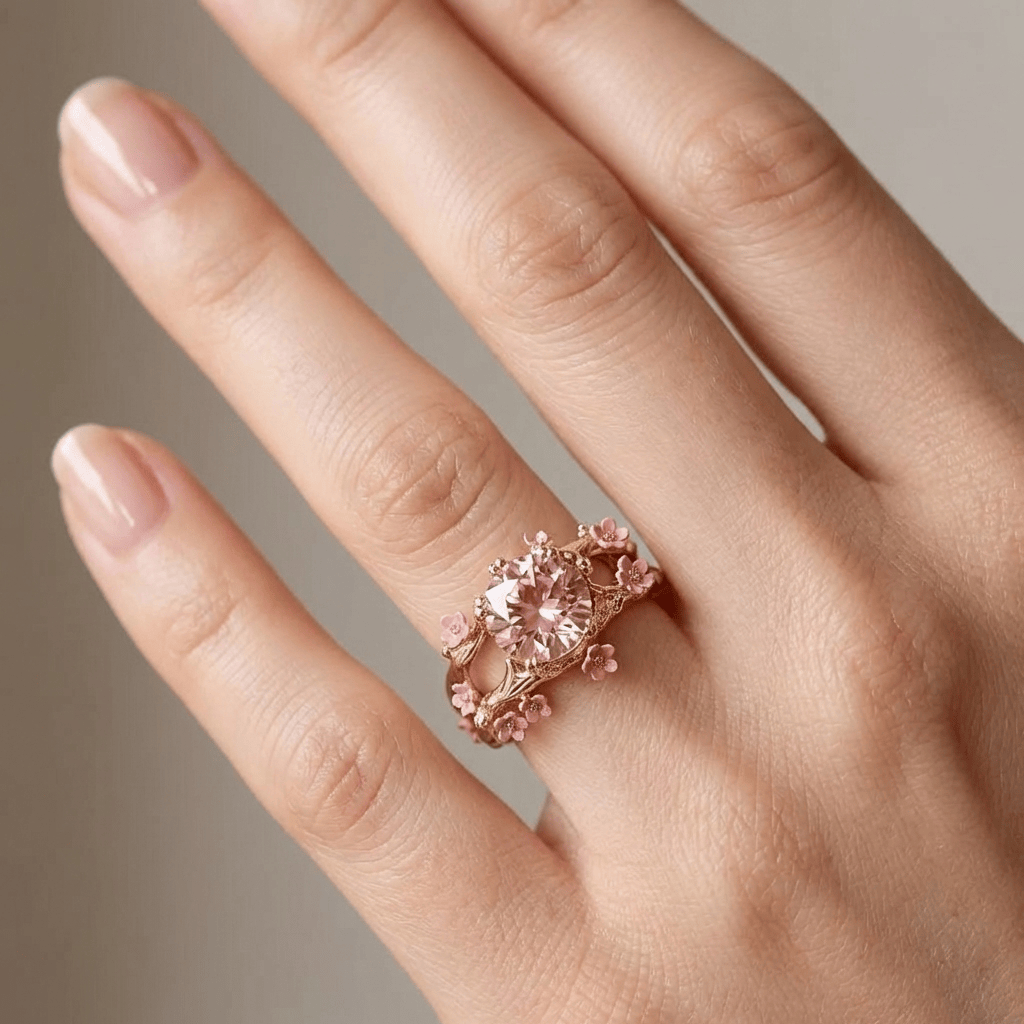 PINK ROSE BLOSSOM RING by Harrison & James - ring product image 2