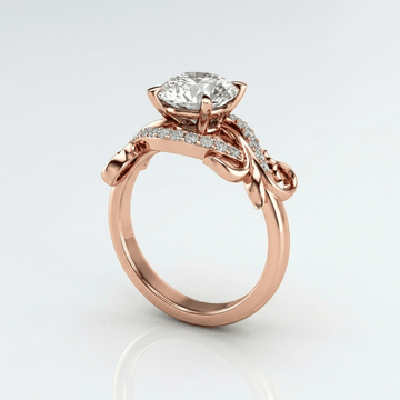 ROSE GOLD ZIRCONIA GRACEFUL VINE RING by Harrison & James - ring product image 1