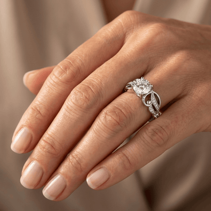 SILVER ZIRCONIA INFINITY LOVE RING by Harrison & James - ring product image 2