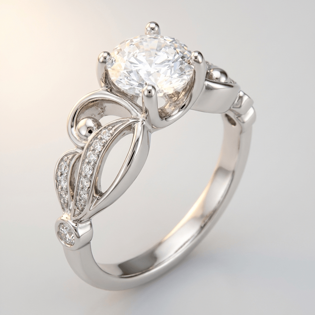 SILVER ZIRCONIA INFINITY LOVE RING by Harrison & James - ring product image 1