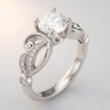 SILVER ZIRCONIA INFINITY LOVE RING by Harrison & James - ring product image 1