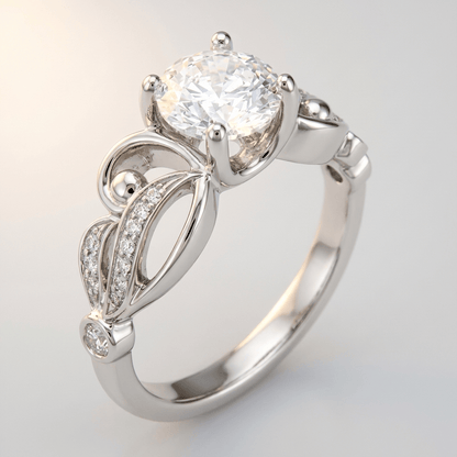SILVER ZIRCONIA INFINITY LOVE RING by Harrison & James - ring product image 1