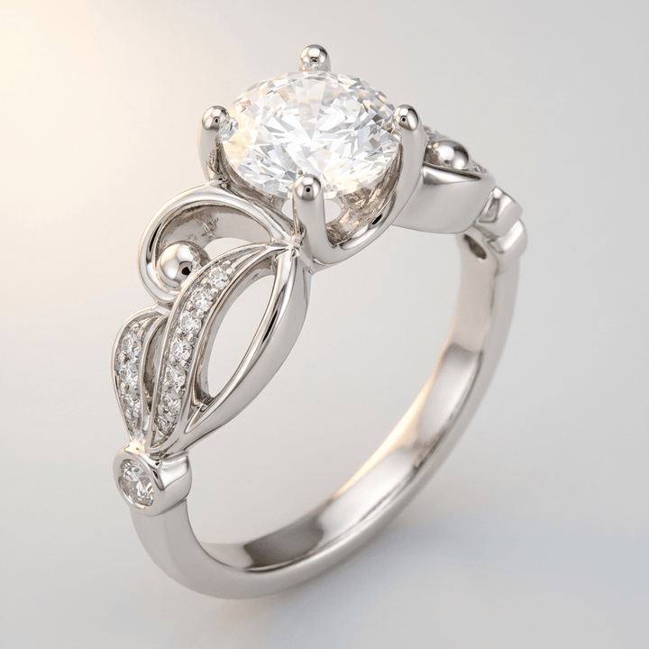 SILVER ZIRCONIA INFINITY LOVE RING by Harrison & James - ring product image 1