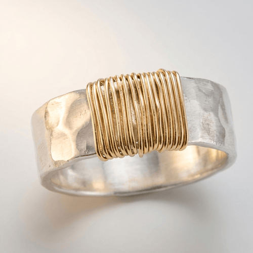 HANDMADE SILVER & COIL RING by Harrison & James - ring product image 1