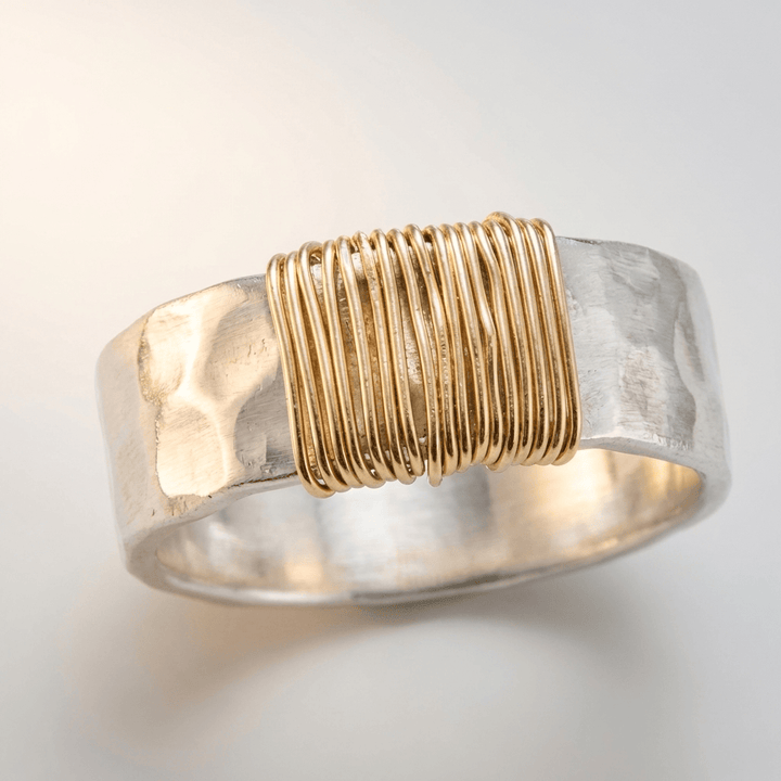 HANDMADE SILVER & COIL RING by Harrison & James - ring product image 1
