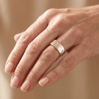HANDMADE SILVER & COIL RING by Harrison & James - ring product image 2