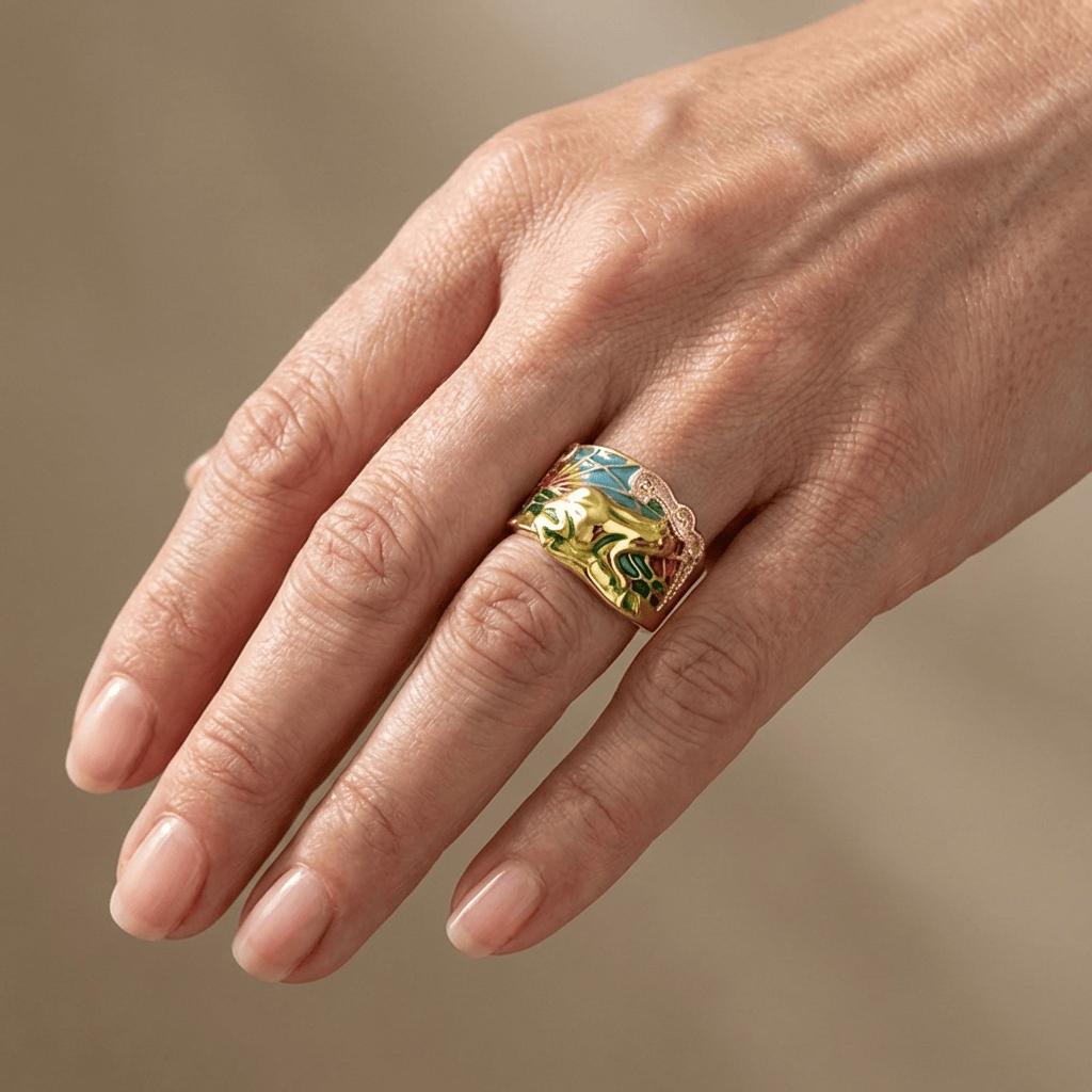 ROSE GOLD TIMELESS ORNATE RING by Harrison & James - ring product image 2