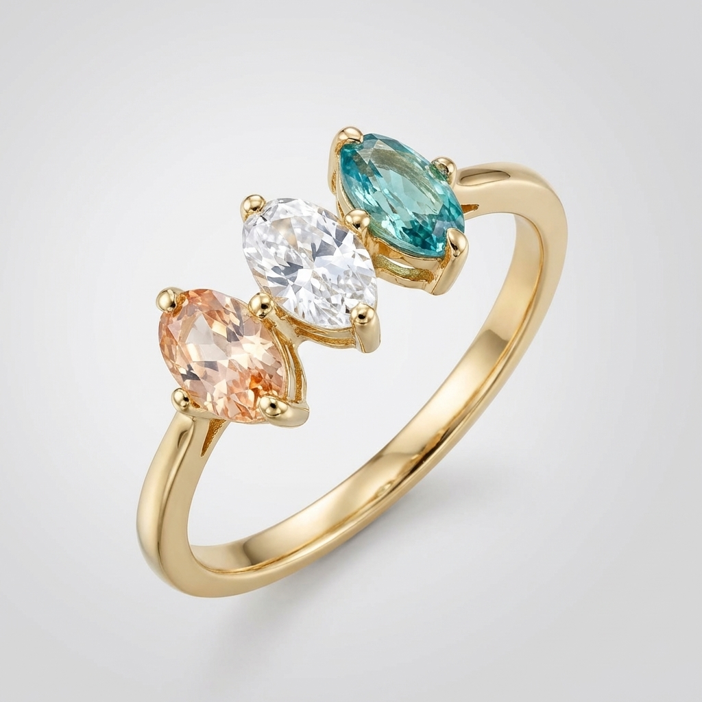 GOLDEN TRIO RING by Harrison & James - ring product image 1