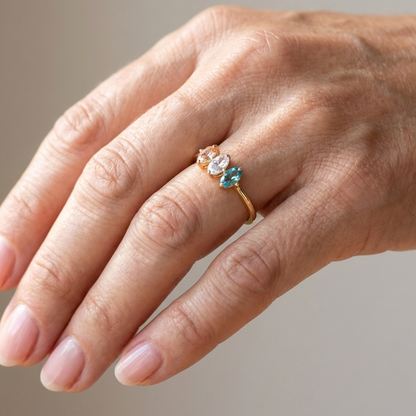 GOLDEN TRIO RING by Harrison & James - ring product image 2