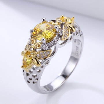 GOLD BLOSSOM CROWN RING by Harrison & James - ring product image 1