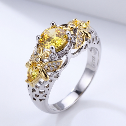 GOLD BLOSSOM CROWN RING by Harrison & James - ring product image 1