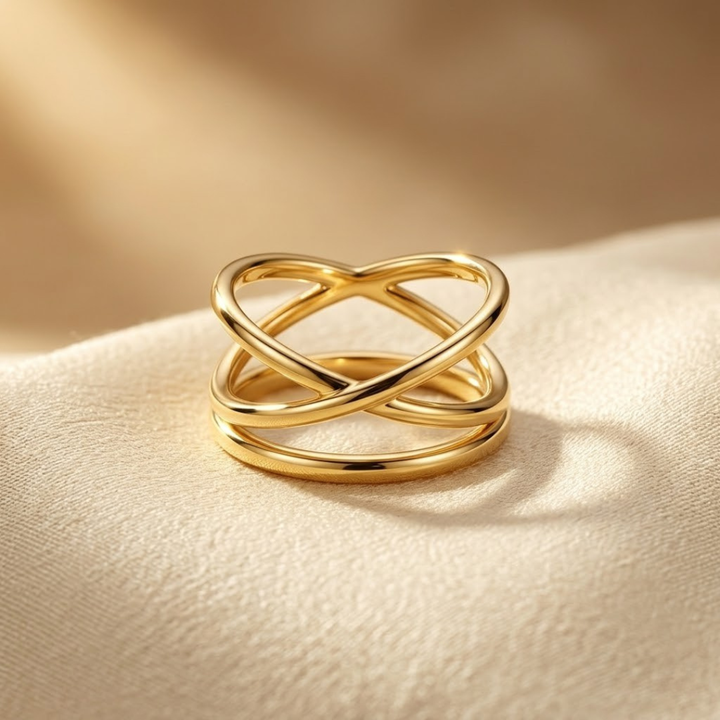 Gold Minimalist Wrap Ring by Harrison & James - ring product image 1