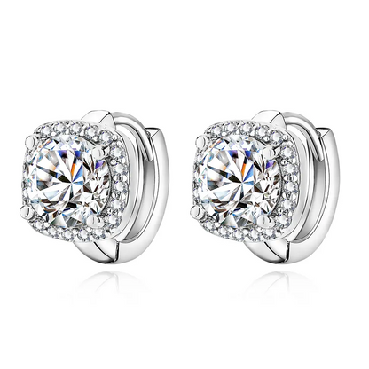 Nadine square earrings | Gold by Harrison & James - earrings product image 2