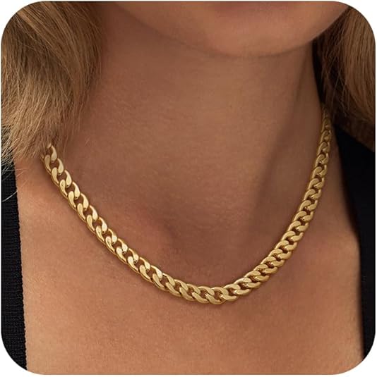 Cavaro™ | Gold Chunky Cuban Link Necklace by Harrison & James - necklace product image 3