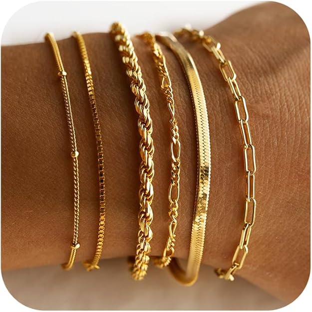 Vernetta™ | Gold Bracelet Set by Harrison & James - bracelet product image 1