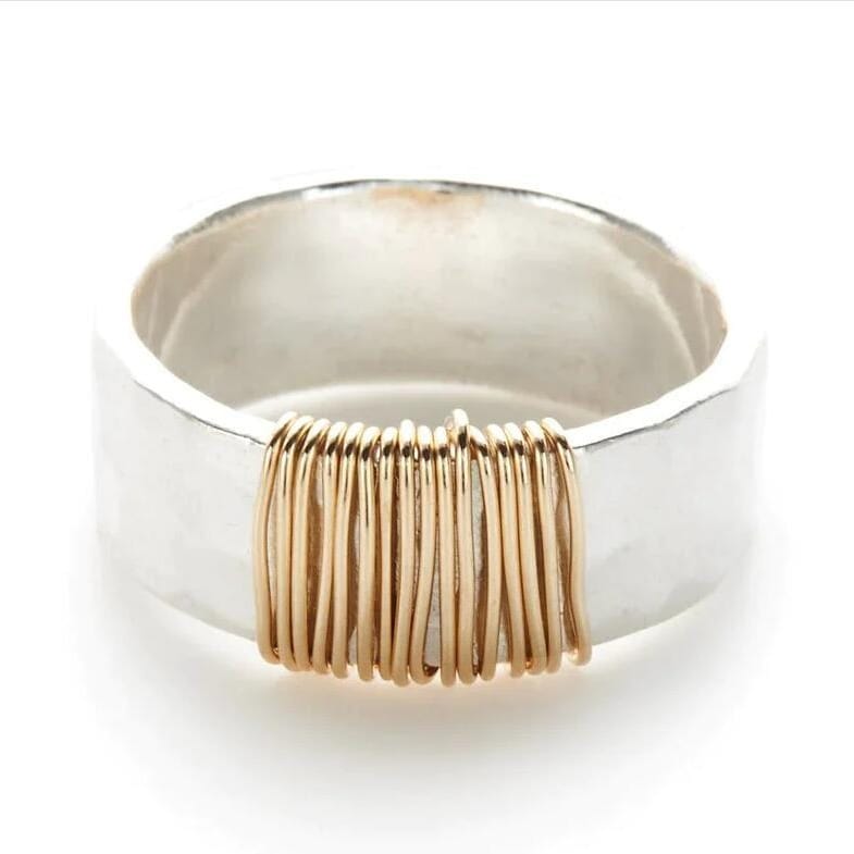 HANDMADE SILVER & COIL RING by Harrison & James - ring product image 3